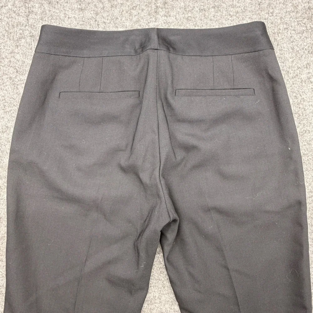 Theory Womens Black Wool Blend Straight Leg Dress‎ Pants Trousers Size 2